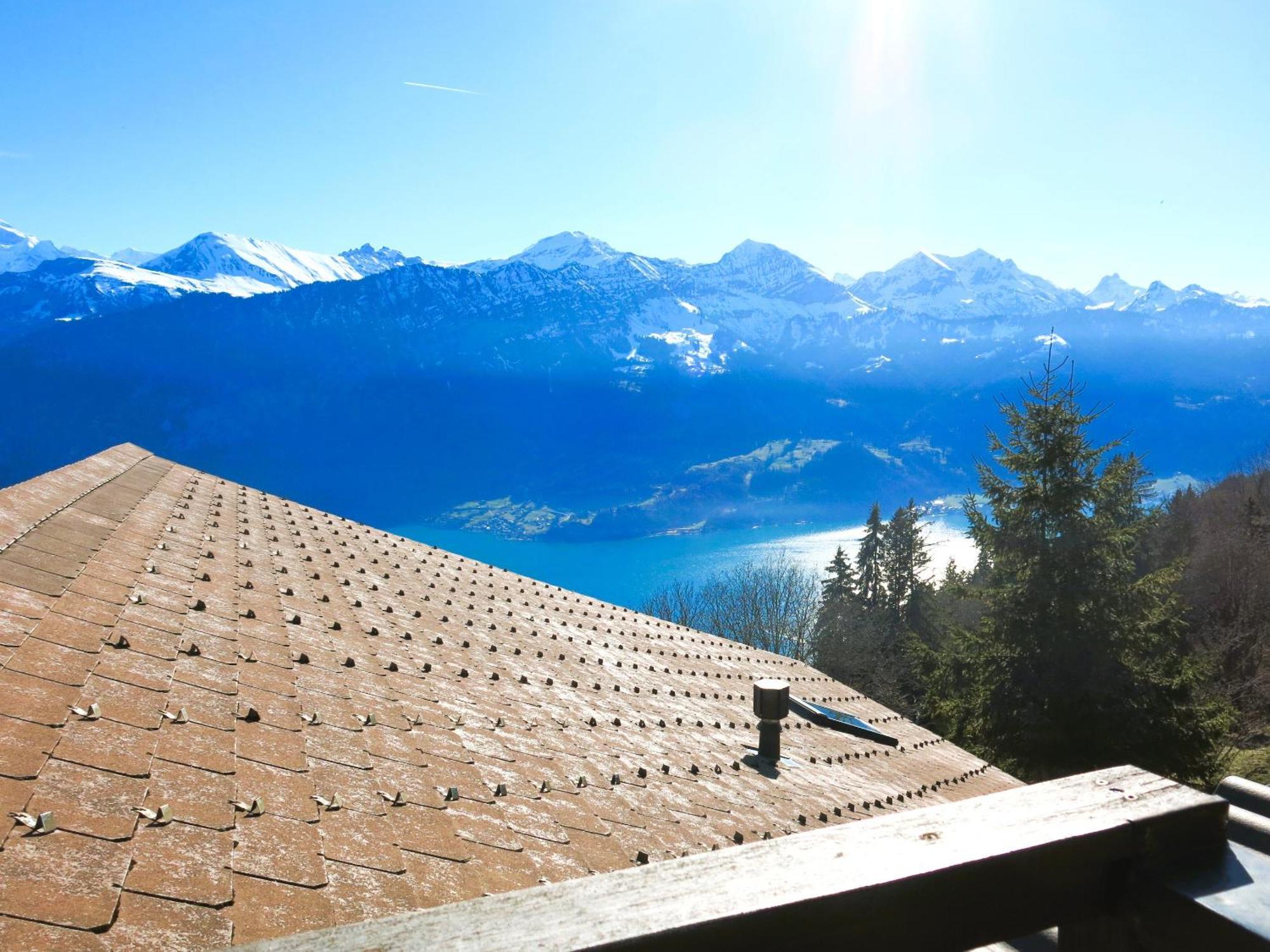Chalet Lilo 4 Zimmer Big View Beatenberg Exterior photo